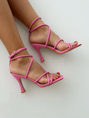 Pink sandale na tanku petu - Cipelice