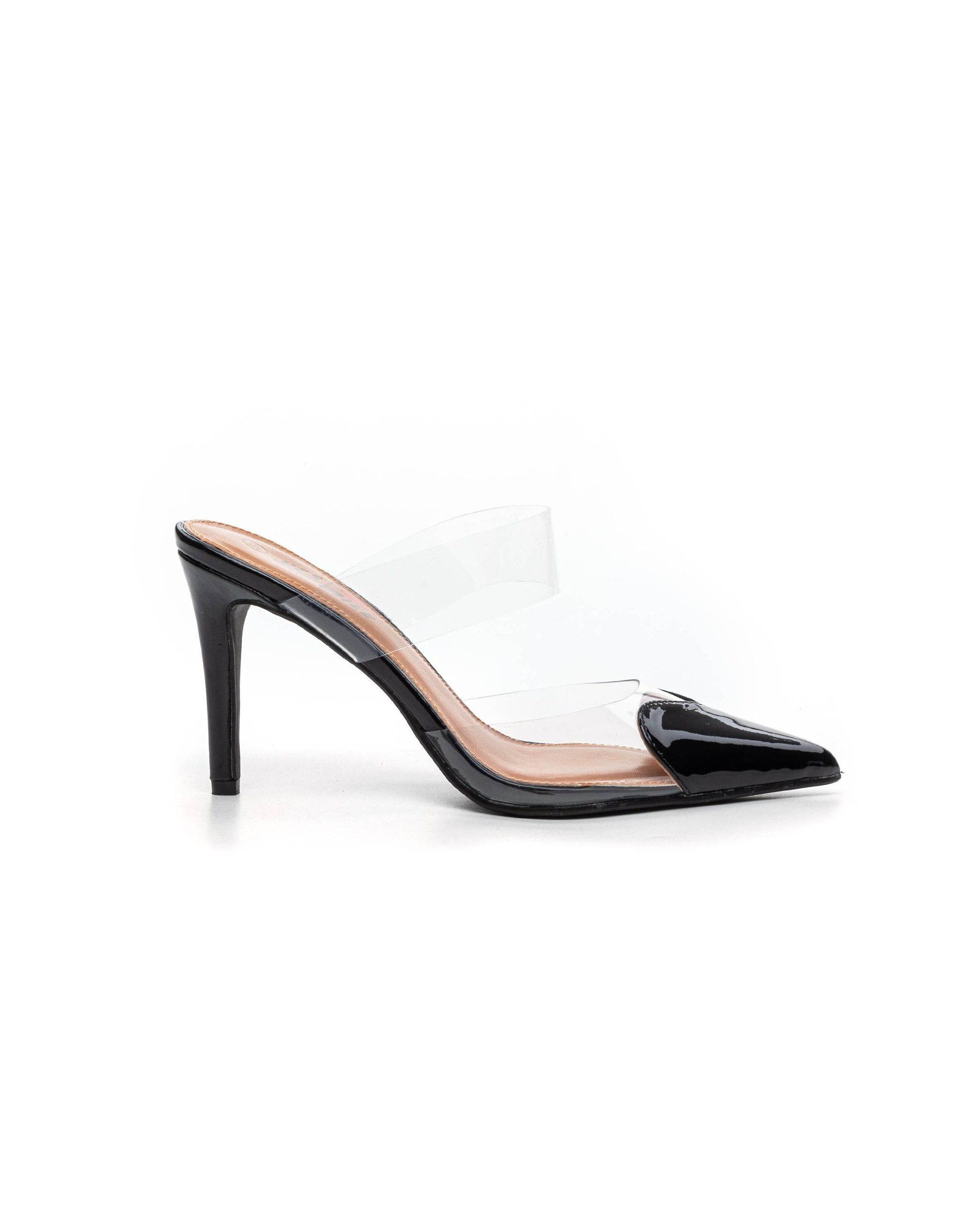 Beige heels on a thin heel