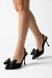 Champagne sandals with thin heels