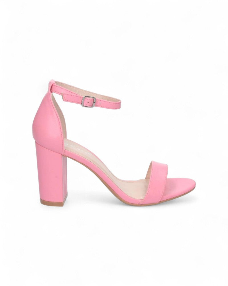 Fuchsia sandale na blok petu