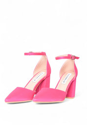 Fuchsia sandale na blok petu
