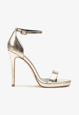 Zlati sandali na tanki peti