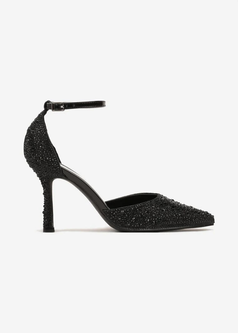 Crne štikle na tanku petu - Cipelice