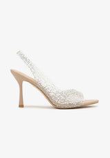 Black sandals with thin heels