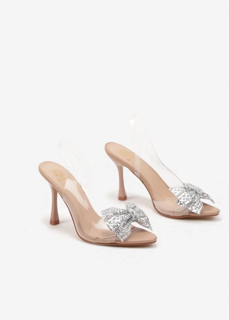 Camel sandale na tanku petu - Cipelice