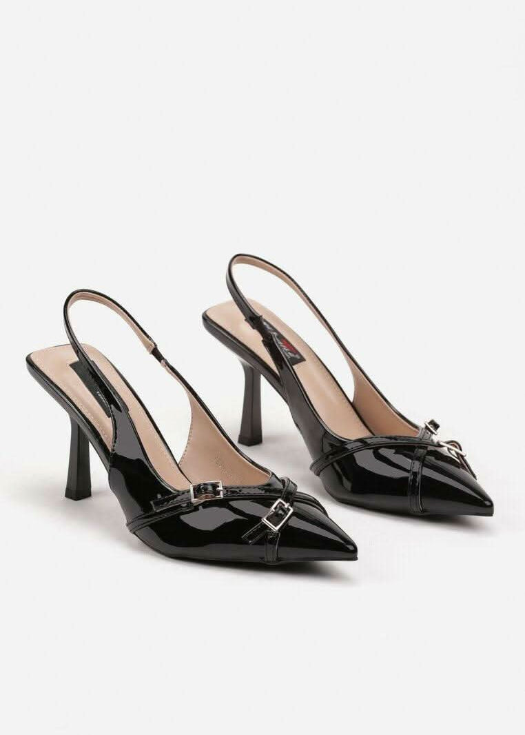 Crne štikle na tanku petu - Cipelice