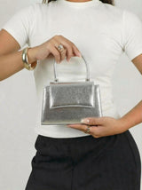 Silver večernja torbica