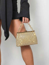 Zlatne večernja torbica