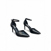 Black heels on a thin heel