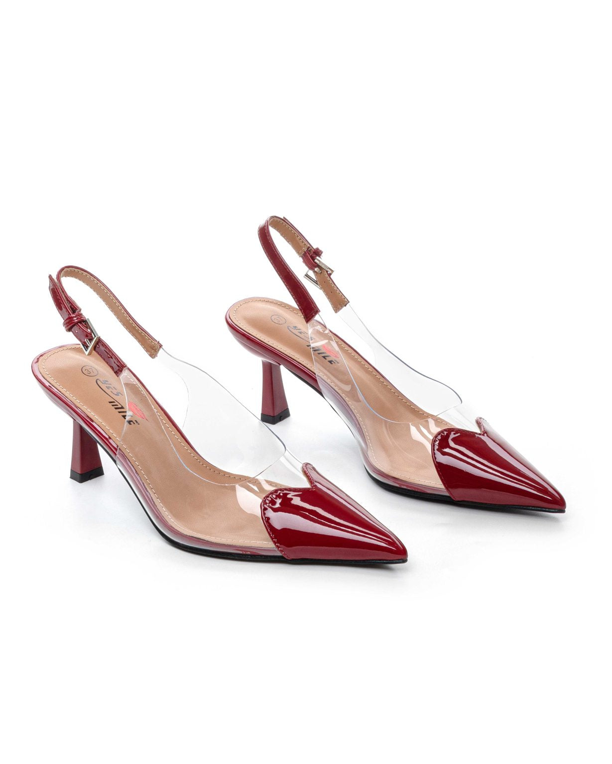 Bordo čevlji s tanko peto