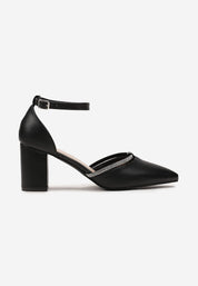 Gold sandals on a thin heel