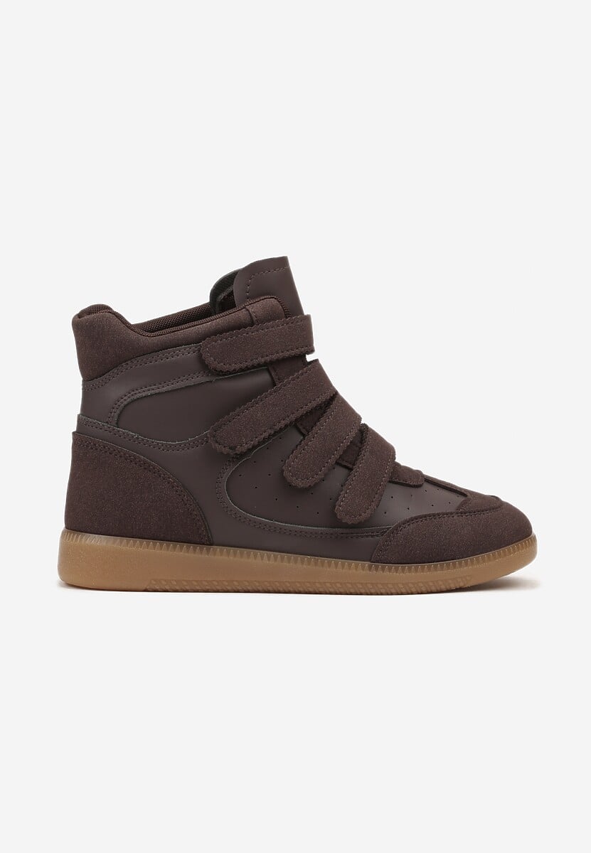 Brown sneakers with Velcro
