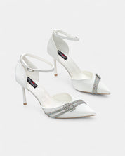 Black heels on a thin heel