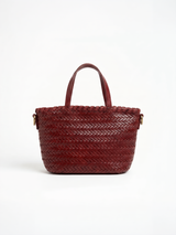 Bordo pletena mini torbica
