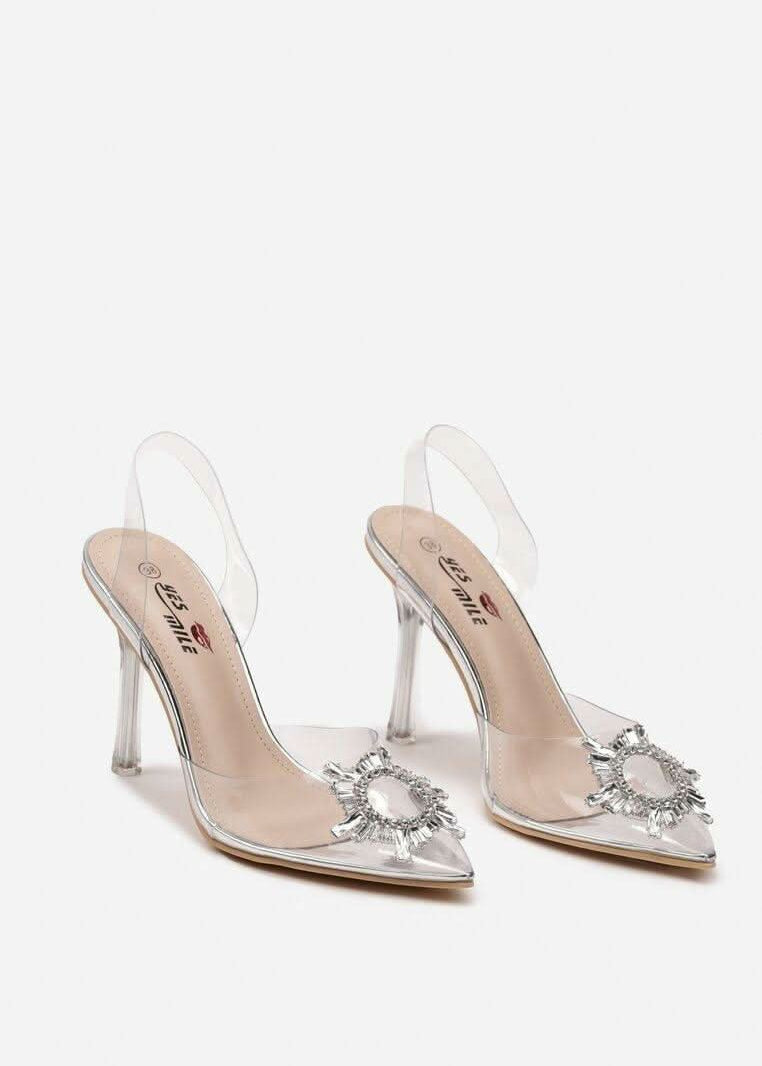 Cipele s brošem na tanku petu - Cipelice