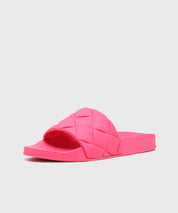 Fuchsia flat slippers