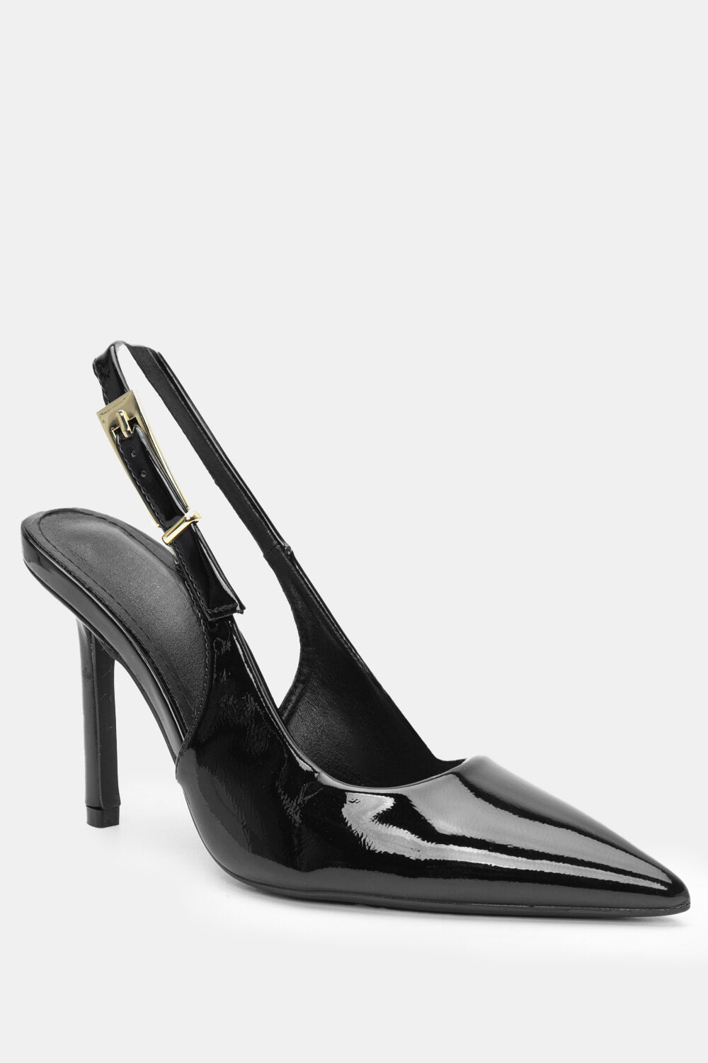 Black heels on a thin heel