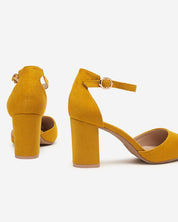 Camel sandale na blok petu
