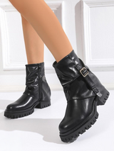 Črni motoristični gležnjarji