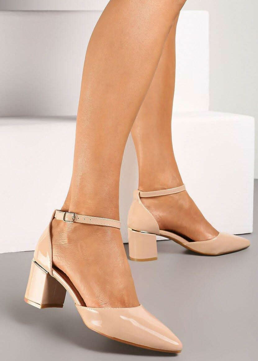 Sandale na nisku blok petu - Cipelice