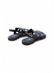 Khaki flat sandals