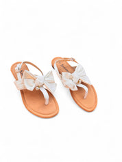 Black flat sandals
