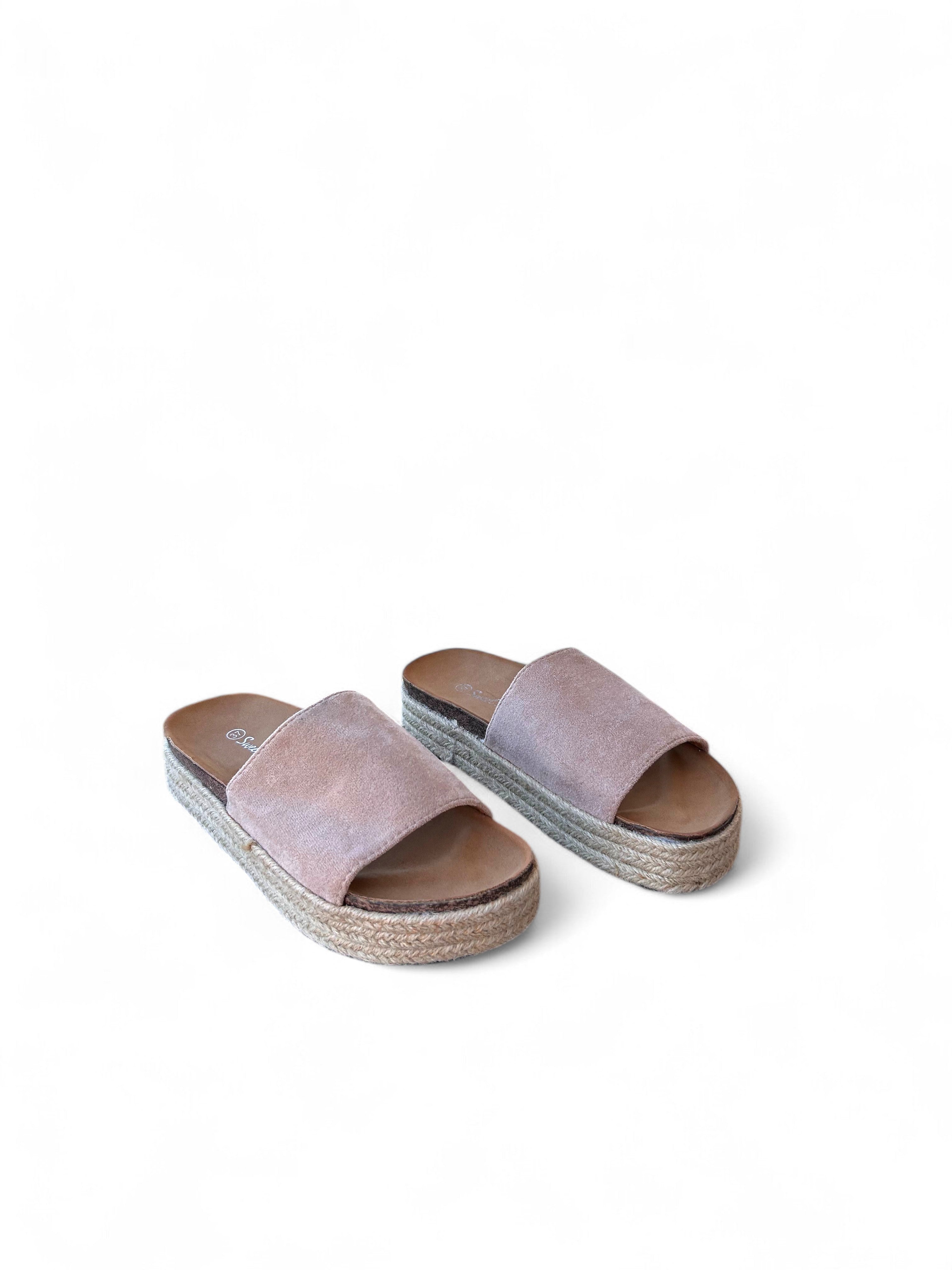 Black flat shoes with a platform
